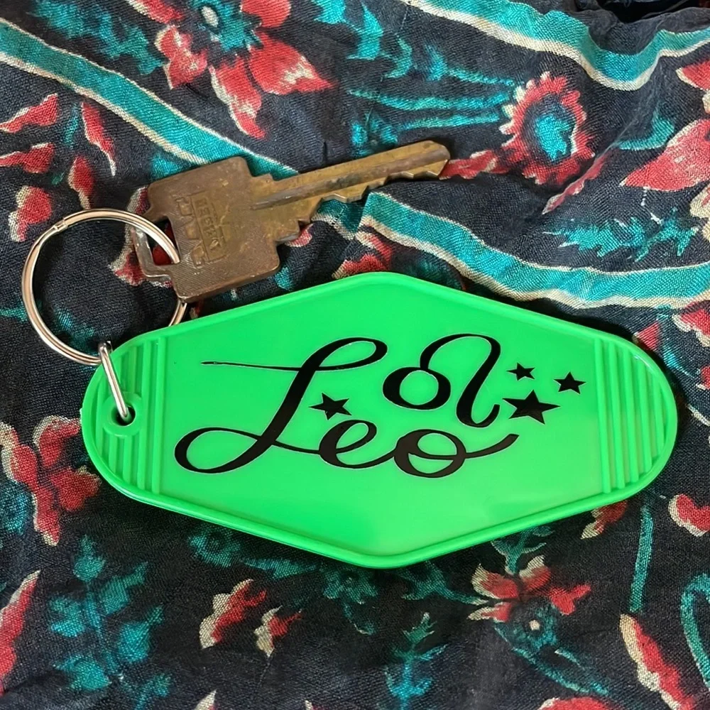 $10 when bundled! Zodiac Hotel Keychain Or Book bag tag